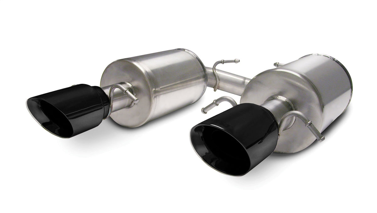 Corsa 2005-2007 Cadillac STS 4.6L 2.5in Axle-Back Dual Rear w Single 4in Black Pro-Series Tips - 14157BLK
