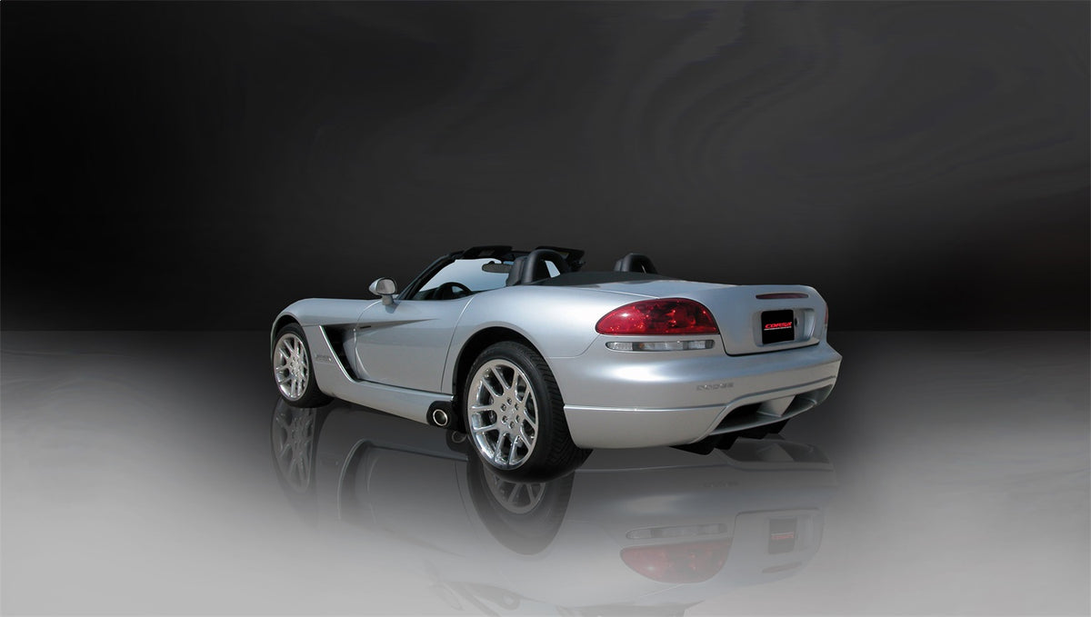 Corsa 2003-06 Dodge Viper 8.3L Polished Sport Cat-Back Exhaust (2.5in Inlet for Use w/ Stock Conv.) - 14176