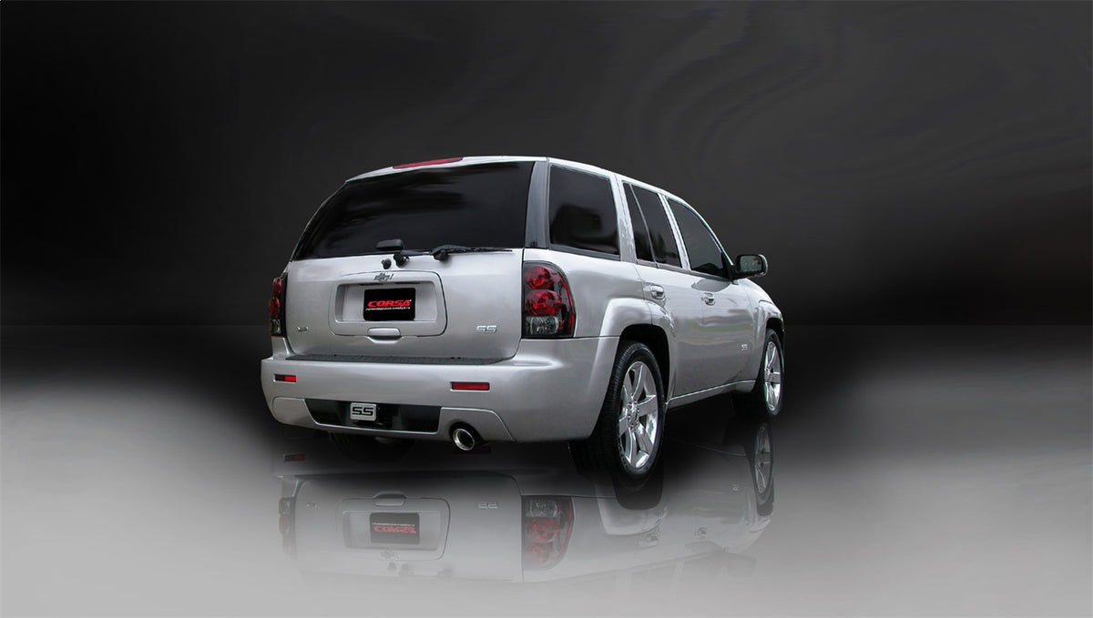 Corsa 06-08 Chevrolet Trailblazer SS 6.0L V8 Polished Sport Cat-Back Exhaust - 14256
