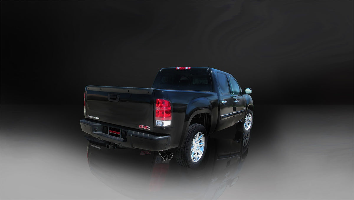Corsa 1999-2006 GMC Sierra Reg. Cab/Short Bed 1500 4.8L V8 Black Sport Cat-Back Exhaust - 14261BLK