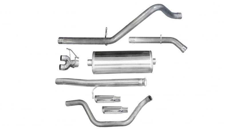 Corsa 2010-2013 Chevrolet Silverado Ext. Cab/Std. Bed 1500 4.8L V8 Polished Sport Cat-Back Exhaust - 24907