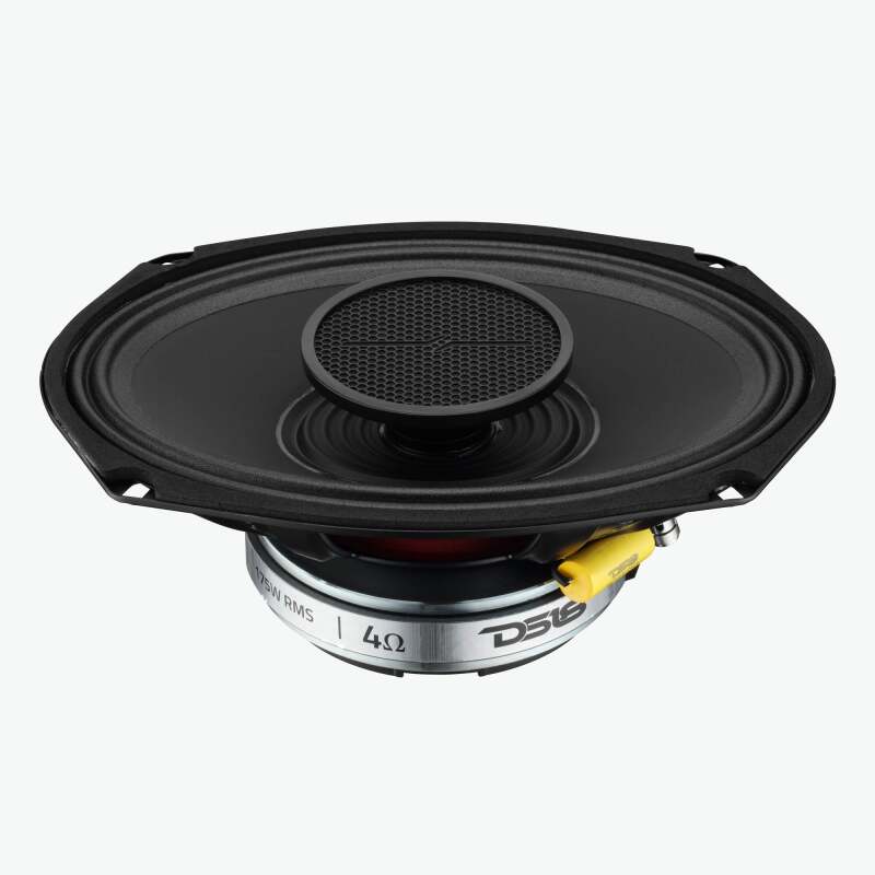 DS18 6x9 175 Watts RMS 4ohm Mid-Range Shallow Grill Included - PRO-HY69.4MSL - angle view