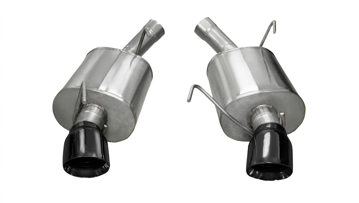 Corsa 05-10 Ford Mustang Shelby GT500 5.4L V8 Black Sport Axle-Back Exhaust - 14311BLK