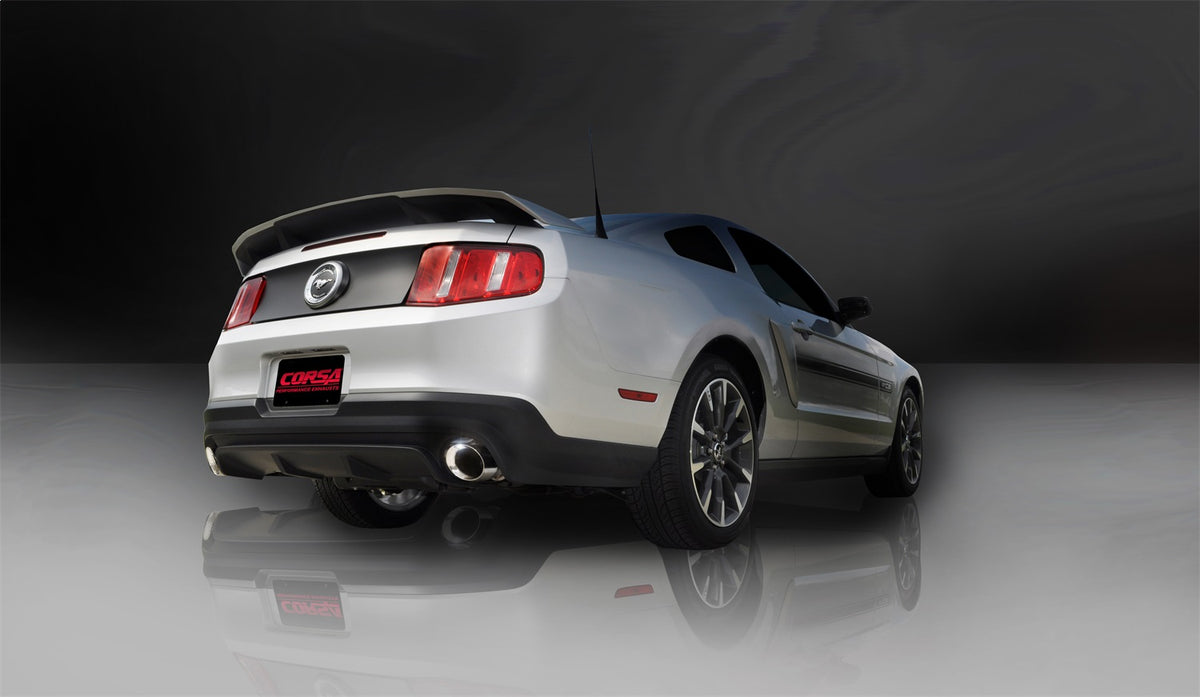 Corsa 11-14 Ford Mustang GT/Boss 302 5.0L V8 Polished Xtreme Axle-Back Exhaust - 14317