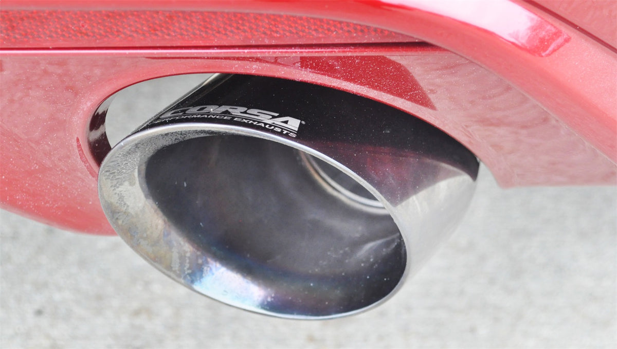 Corsa 2015 Ford Mustang GT 5.0 3in Cat Back Exhaust, Polish Dual 4.5in Tip (Xtreme) - 14328