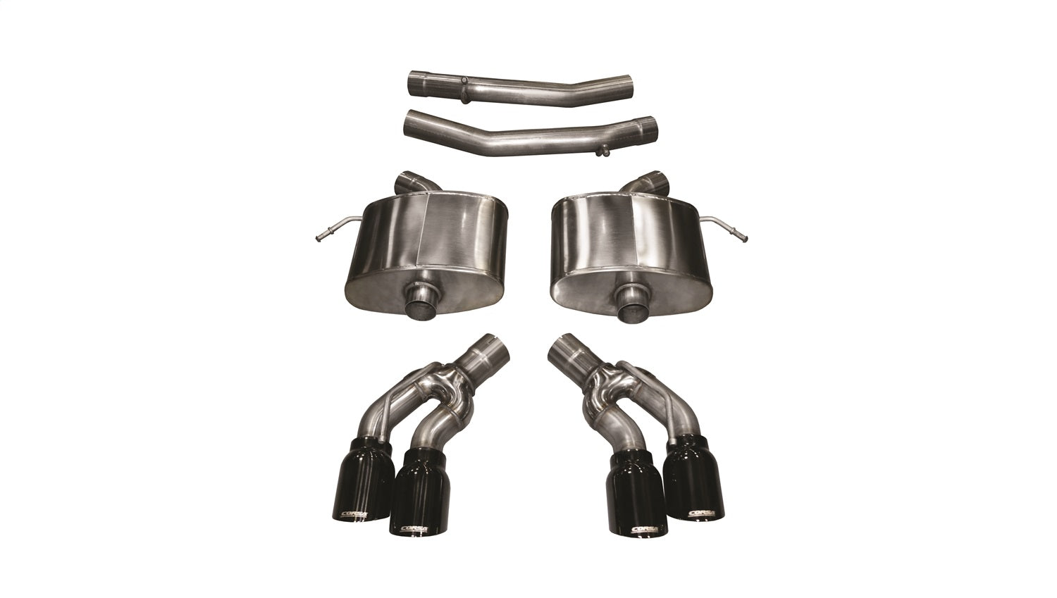Corsa 2016 Cadillac CTS V 6.2L V8 2.75in Black Xtreme Axle-Back Exhaust - 14358BLK