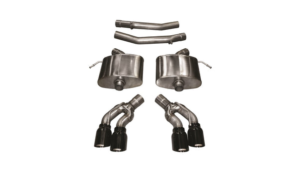 Corsa 2016 Cadillac CTS V 6.2L V8 2.75in Black Xtreme Axle-Back Exhaust - 14358BLK