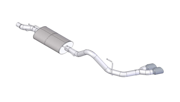 Corsa 2011-2014 Ford F-150 EcoBoost 3.5L V6 Black Sport Cat-Back Exhaust - 14392BLK