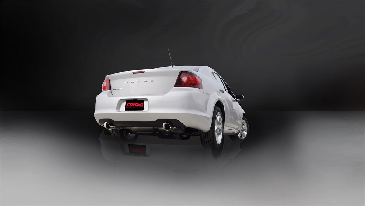 Corsa 2011-2014 Chrysler 200/Dodge Avenger V6 Polished Sport Cat-Back Exhaust - 14413