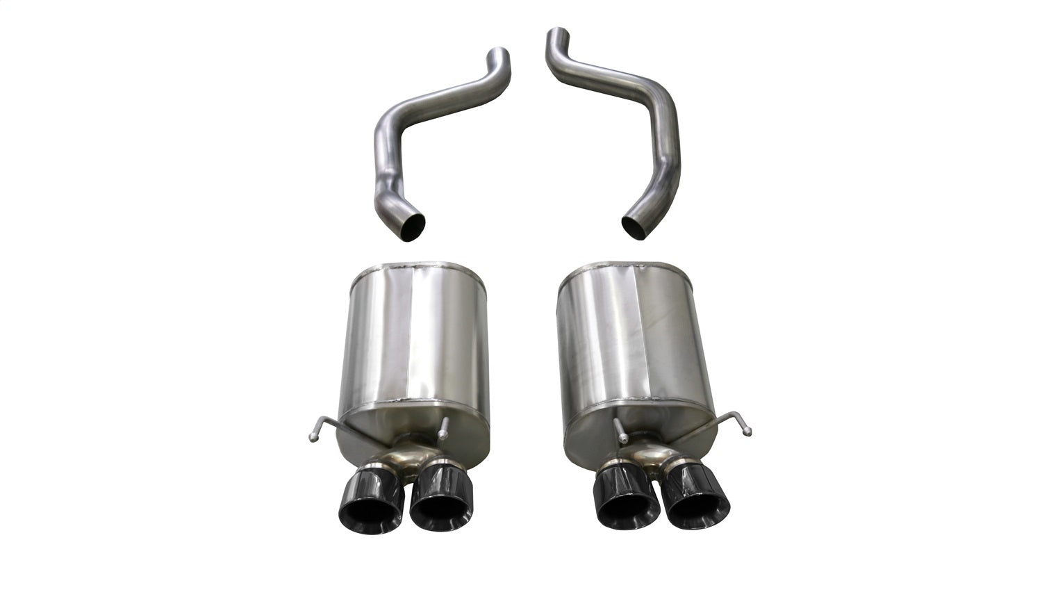Corsa Black Xtreme Axle-Back Exhaust w/Dual Black 3.5in Tips 09-13 Chevrolet Corvette C6 6.2L V8 - 14470BLK