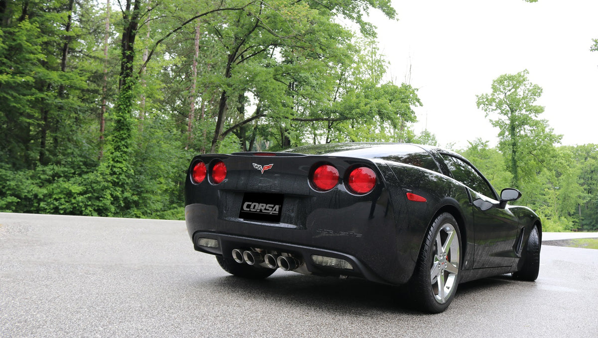 Corsa 09-13 Chevrolet Corvette C6 6.2L V8 Polished Xtreme Axle-Back Exhaust - 14470