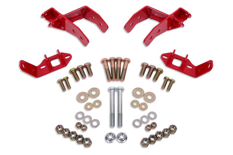 BMR 78-87 G-Body Coilover Conversion Kit Rear Non-adj Shock Mount w/o CAB - Red - CCK461R