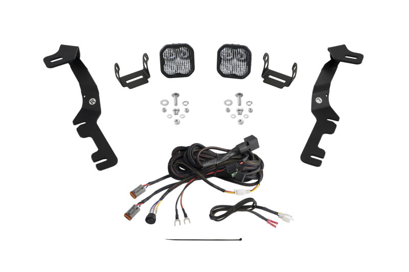 Diode Dynamics Stage Series Ditch Light Kit for 2019-Present Ram SS3 - Pro White Combo - DD7601 for 2019-2024 Ram 1500 - fron