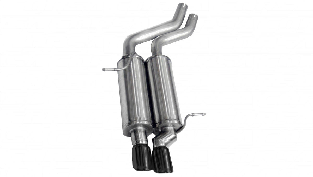 Corsa 2001-2006 BMW 325i/ci Convertible E46 Black Sport Axle-Back Exhaust - 14559BLK