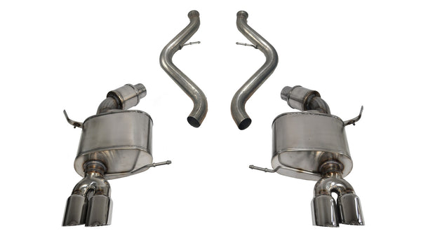 Corsa 08-12 BMW M3 Convertible E93 Polished Sport Cat-Back Exhaust - 14568