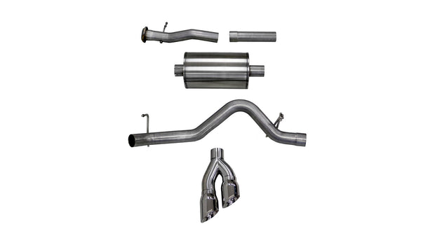 Corsa 2017-2022 Chevy Colorado 3.6L Extended Cab/ Long BedSport Cat-Back System Single Rear Exit - 14745