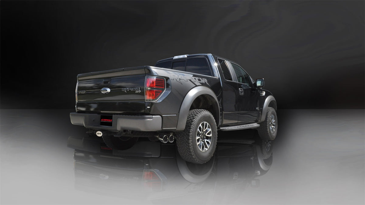 Corsa 11-14 Ford F-150 Raptor 6.2L V8 144in Wheelbase Xtreme Cat-Back Resonator Delete Kit Exhaust - 14758