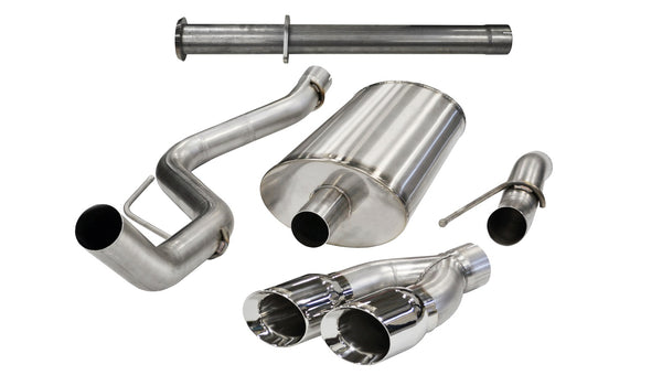 Corsa 2011-2014 Ford F-150 Raptor 6.2L V8 133in Wheelbase Polished Xtreme Cat-Back Exhaust - 14759