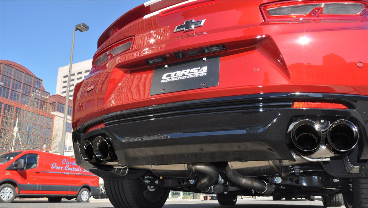 Corsa 2016 Chevrolet Camaro SS 6.2L V8 2.75in Black Xtreme Axle-Back Exhaust - 14784BLK