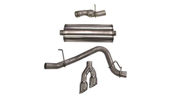 Corsa 15-16 GMC Yukon Denali 6.2L V8 Single Side Exit Cat-Back Exhaust w/ Polished Tips - 14826