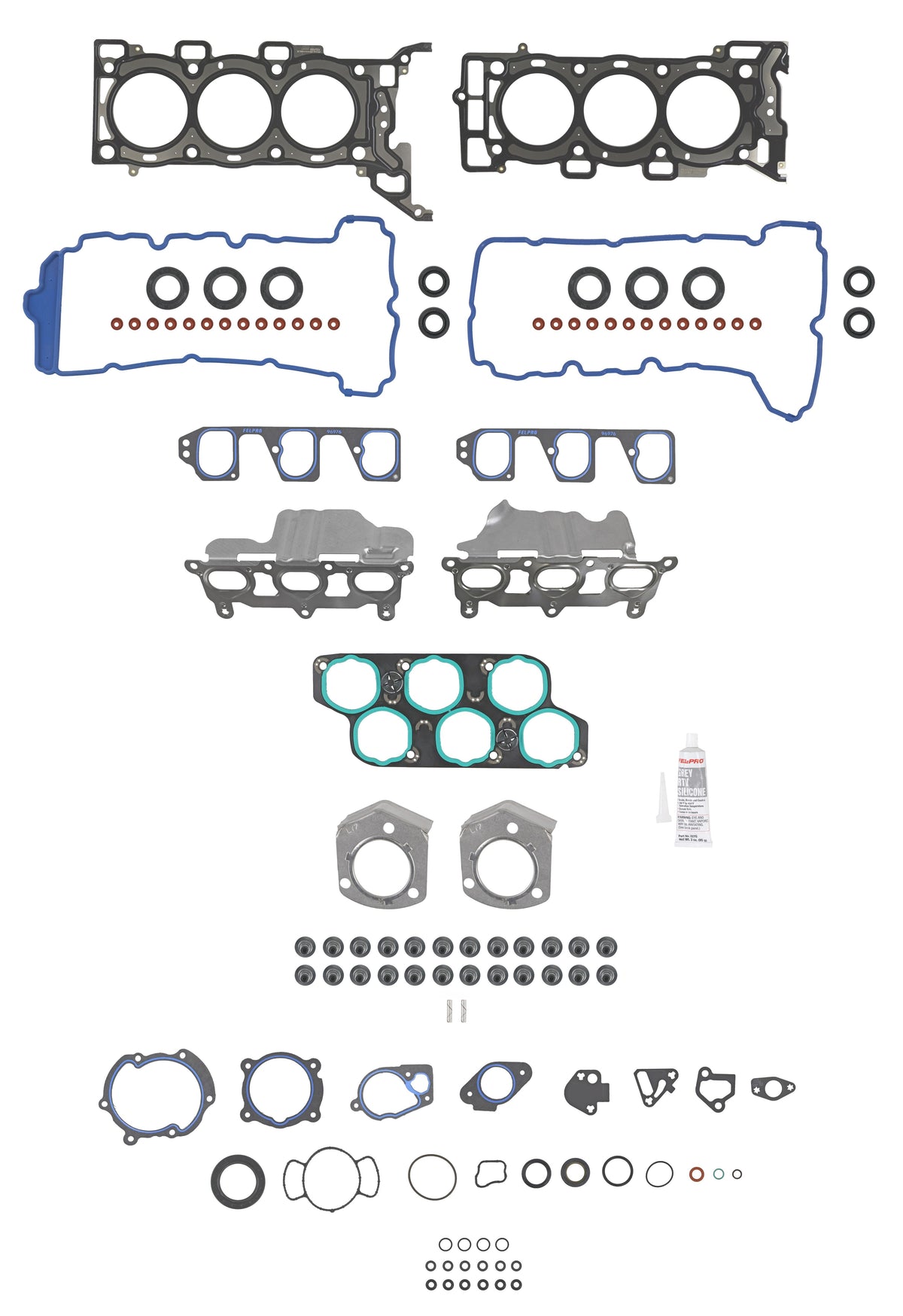 Fel-Pro Saab 9-3 HS 26559 PT-2 PermaTorque Engine Cylinder Head Gasket Set - HS26559PT2 for 2006-2009 Saab 9-3 - front view