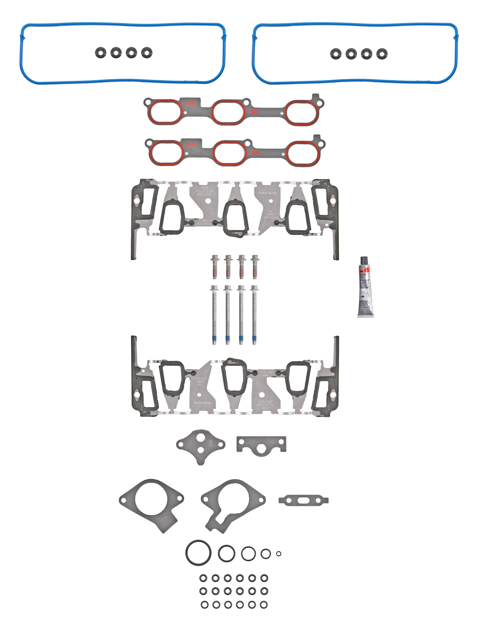 Fel-Pro Chevrolet Impala MIK 98003 T Engine Intake Manifold Gasket Set - MIK98003T for 2000-2005 Chevrolet Impala - front view
