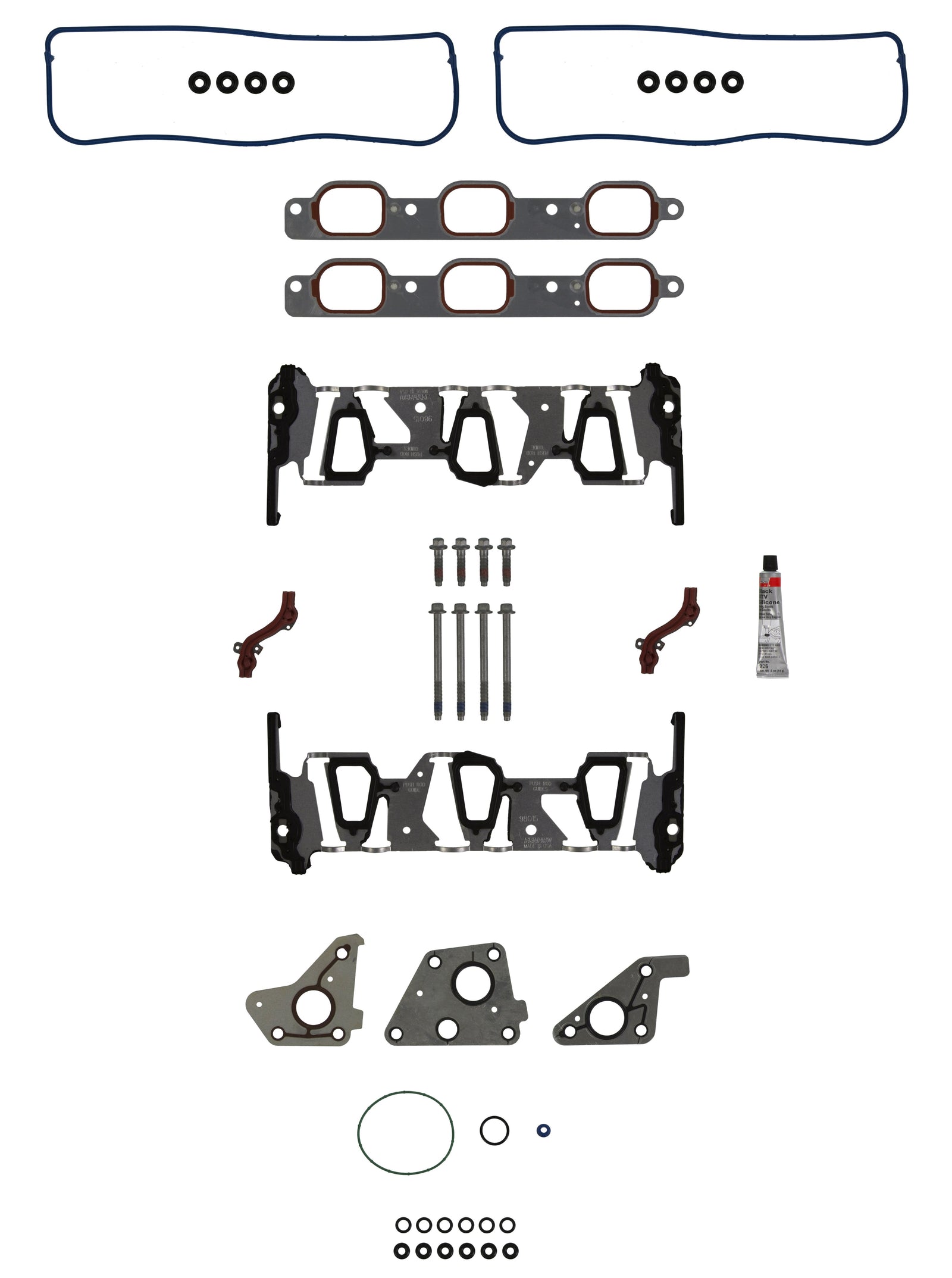 Fel-Pro Chevrolet Impala MIK 98015 T Engine Intake Manifold Gasket Set - MIK98015T for 2006-2011 Chevrolet Impala - front view