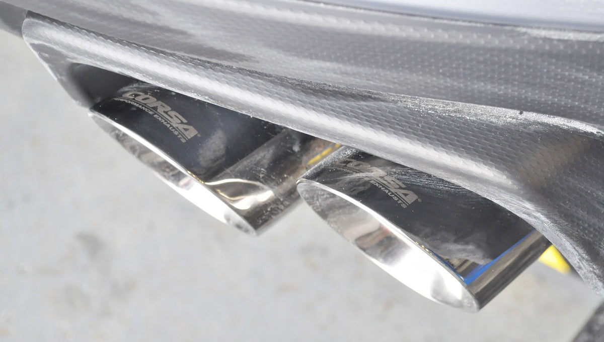 Corsa 2015-2021 Subaru WRX Cat Back Exhaust Polished Quad 3.5in Tips Sport - 14857