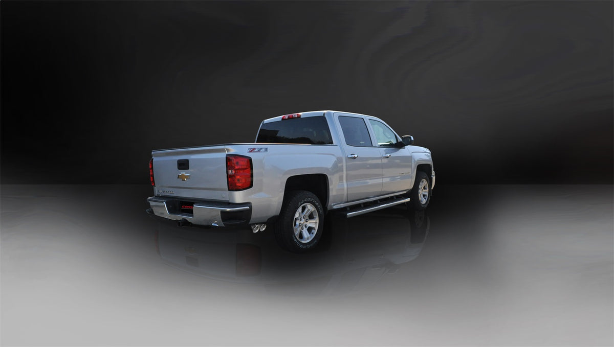 Corsa 14-19 GMC Sierra/Chevy Silv 1500 Crew Cab/Std. Bed 5.3L V8 Polished  Single Side CBExhaust - 14874