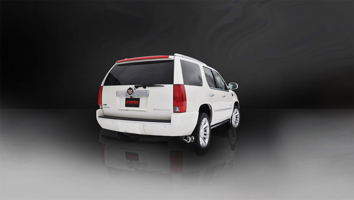 Corsa 2011-2014 Cadillac Escalade 6.2L V8 Polished Sport Cat-Back Exhaust - 14878