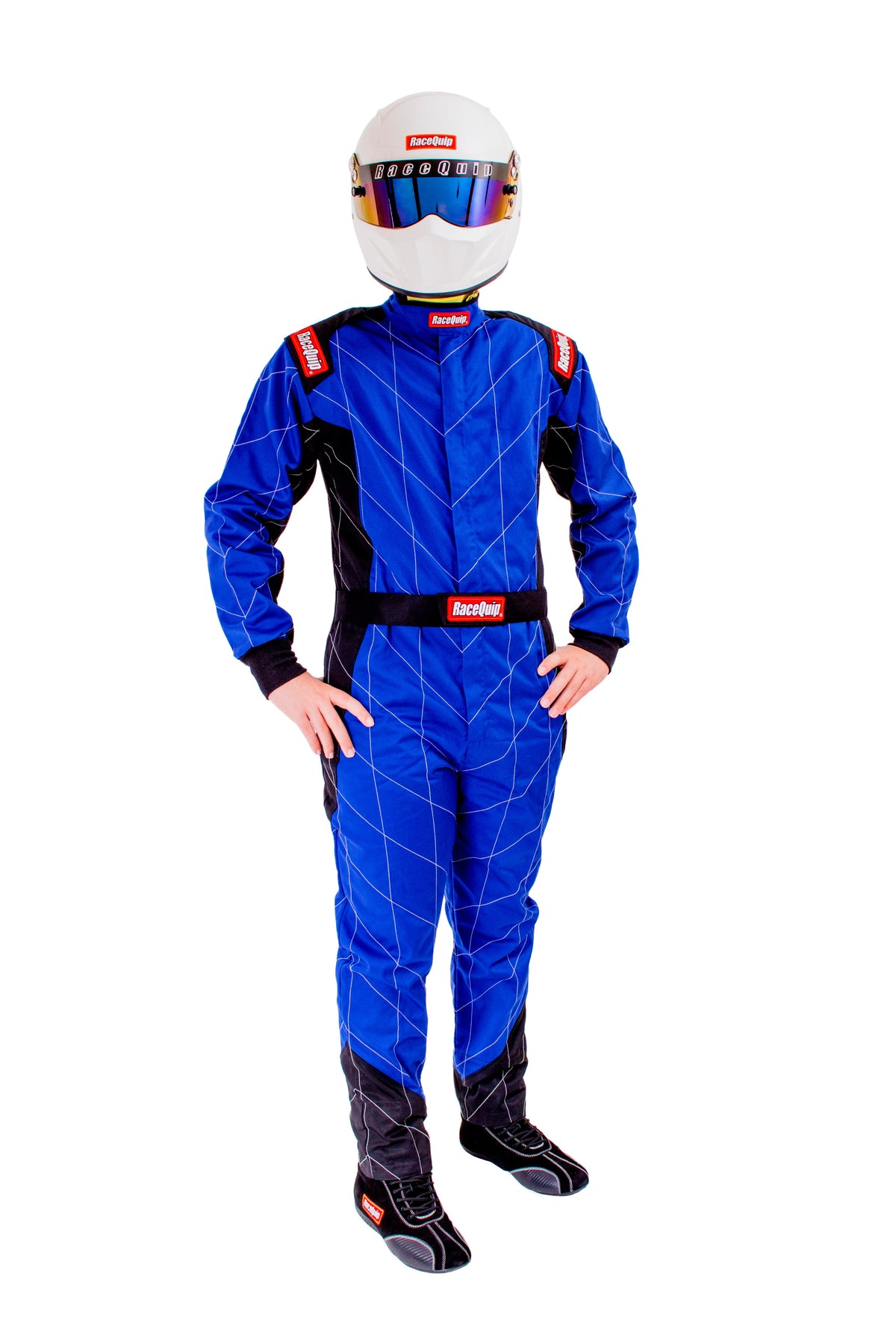 RaceQuip Blue Chevron-1 Suit - SFI-1 2XL