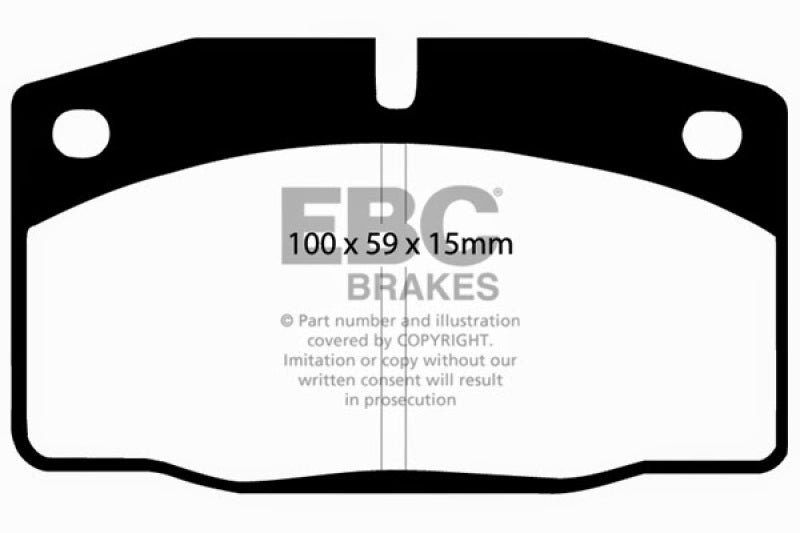 EBC 89-95 Lotus Elan (M100) 1.6 Turbo Ultimax2 Front Brake Pads - UD378