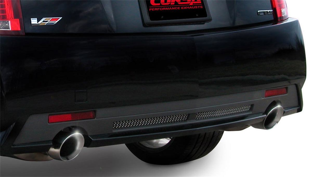 Corsa 2009-2014 Cadillac CTS Sedan V 6.2L V8 Polished Touring Axle-Back Exhaust - 14940