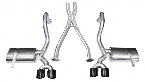 Corsa 1997-2004 Chevrolet Corvette C5 Z06 5.7L V8 Black Xtreme Cat-Back + XO Exhaust - 14962BLK