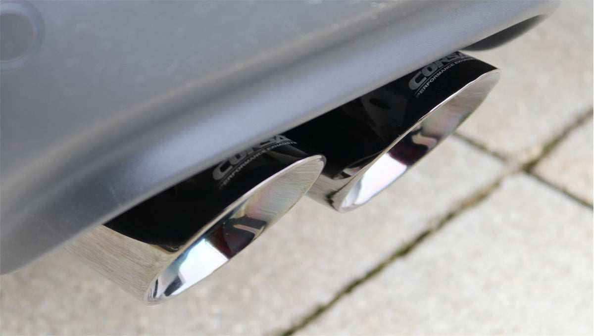 Corsa 15-16 Dodge Challenger Xtreme Cat-Back Dual Rear Exit with Twin 3.5in Polished Pro-Series Tips - 14985