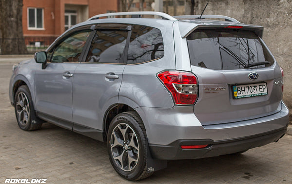 RokBlokz - Subaru Forester (SJ) 2014-2018 Rally Mud Flaps for 2015 Subaru Forester - front view