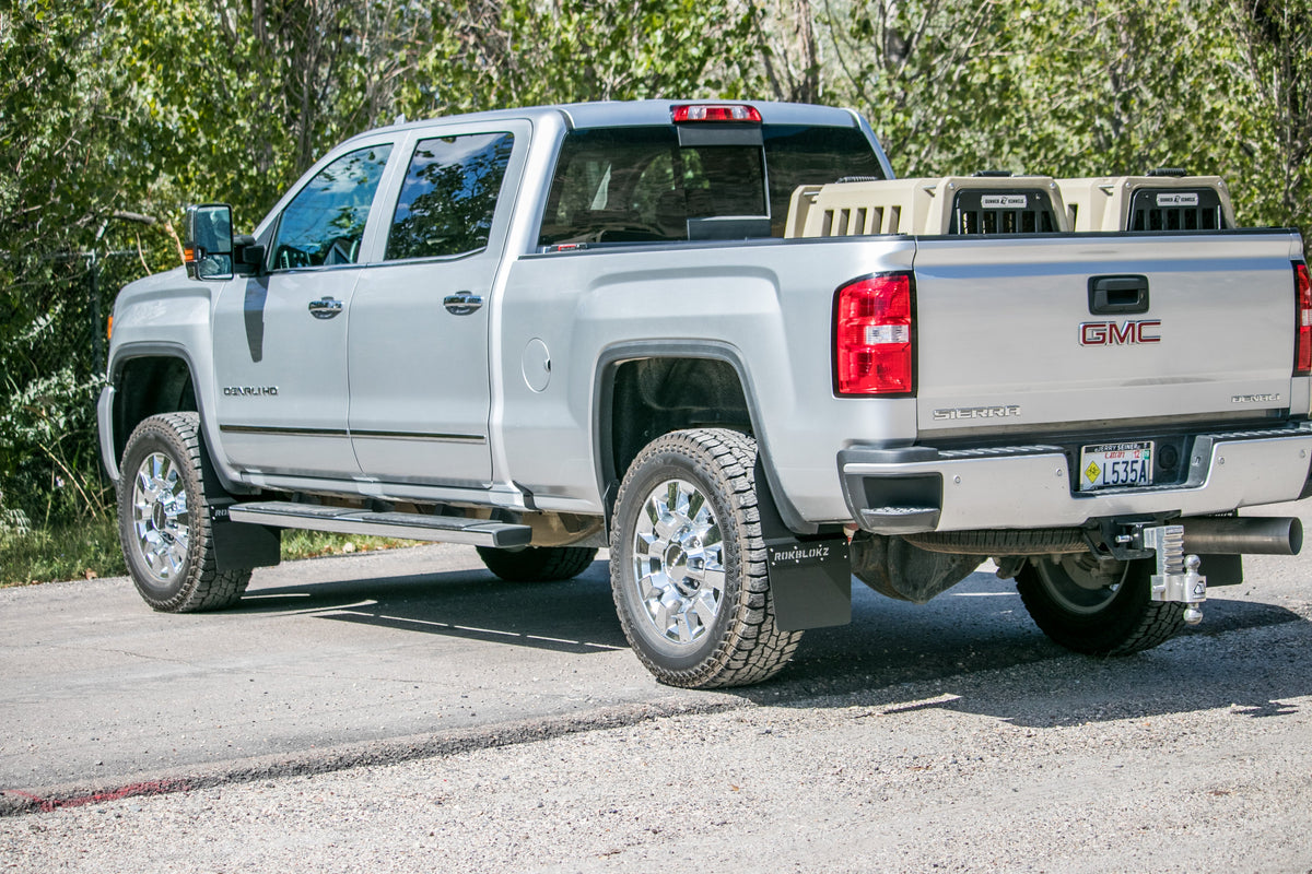 RokBlokz - GMC Sierra 1500/2500/3500 HD STEPBACK (3rd Gen) 2015-2019 Mud Flaps