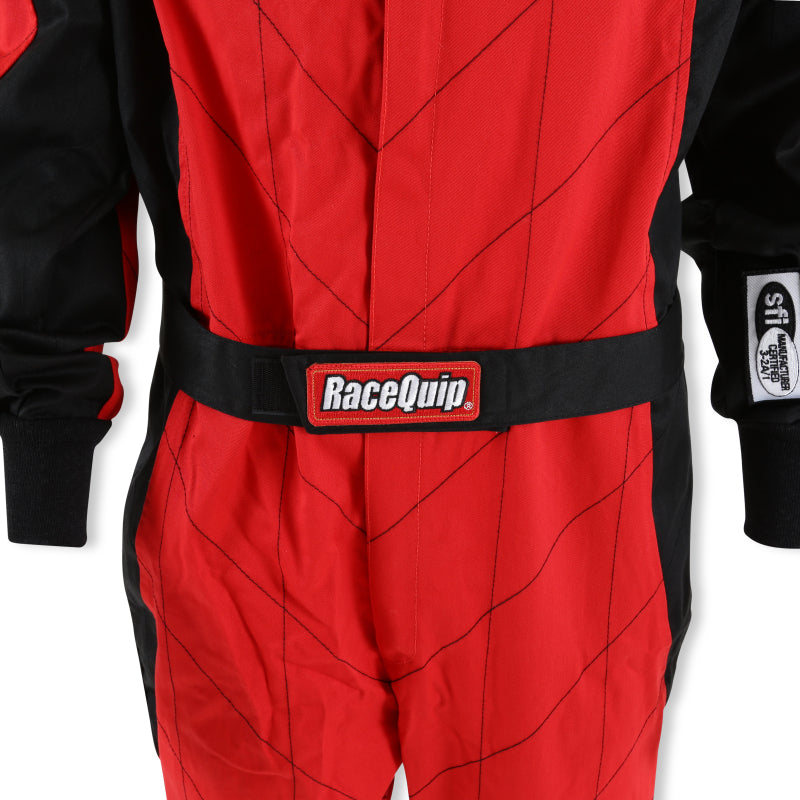 RaceQuip Red Chevron-1 Suit - SFI-1 Small - 130912RQP
