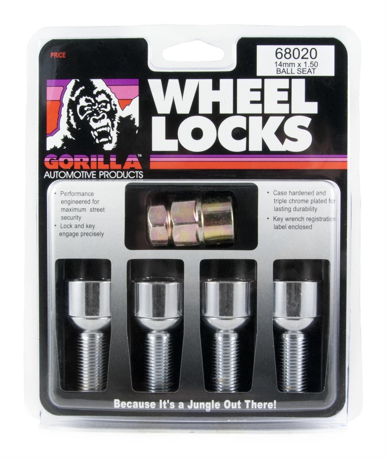 Gorilla Automotive - Gg Bolt Lock Ball 14-1.50 CHR 32mm Clam - 000000000000068020