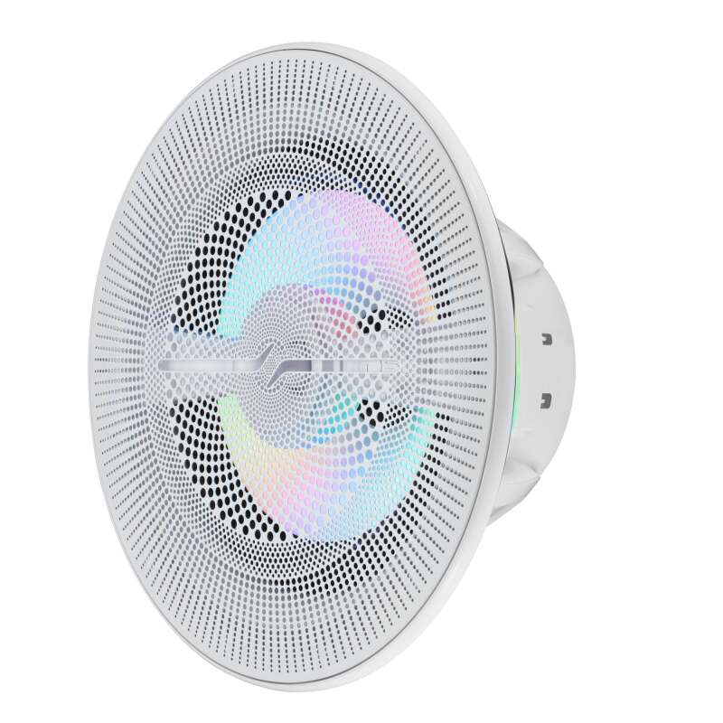DS18 6.5in 2-Way 150 Watts RMS 4ohm Digital LED Lights Bullet Tweeter White - NXL-LXY6/WH - side view