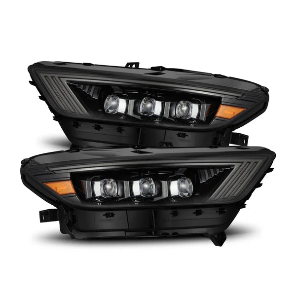 AlphaRex 15-17 Ford Mustang NOVA LED Proj HL Alpha-Black w/Activ Light/Seq. Signal + Switchback DRL