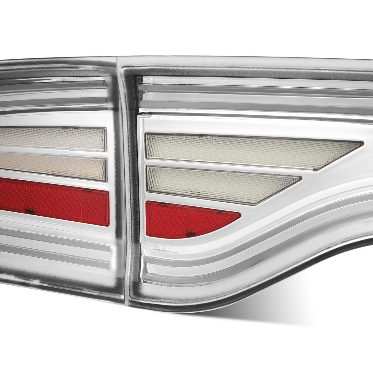 AlphaRex 15-23 Dodge Charger Nova-Series LED Tail Lights - Chrome - 642032 for 2015-2023 Dodge Charger - close-up