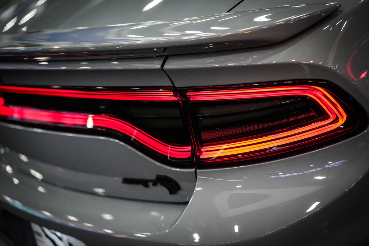 AlphaRex 15-23 Dodge Charger Nova-Series LED Tail Lights - Chrome - 642032 for 2015-2023 Dodge Charger - detail view