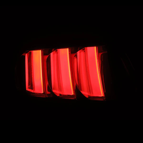 AlphaRex 15-23 Ford Mustang NOVA-Series Prismatic LED Tail Lights Alpha-Black - 655010