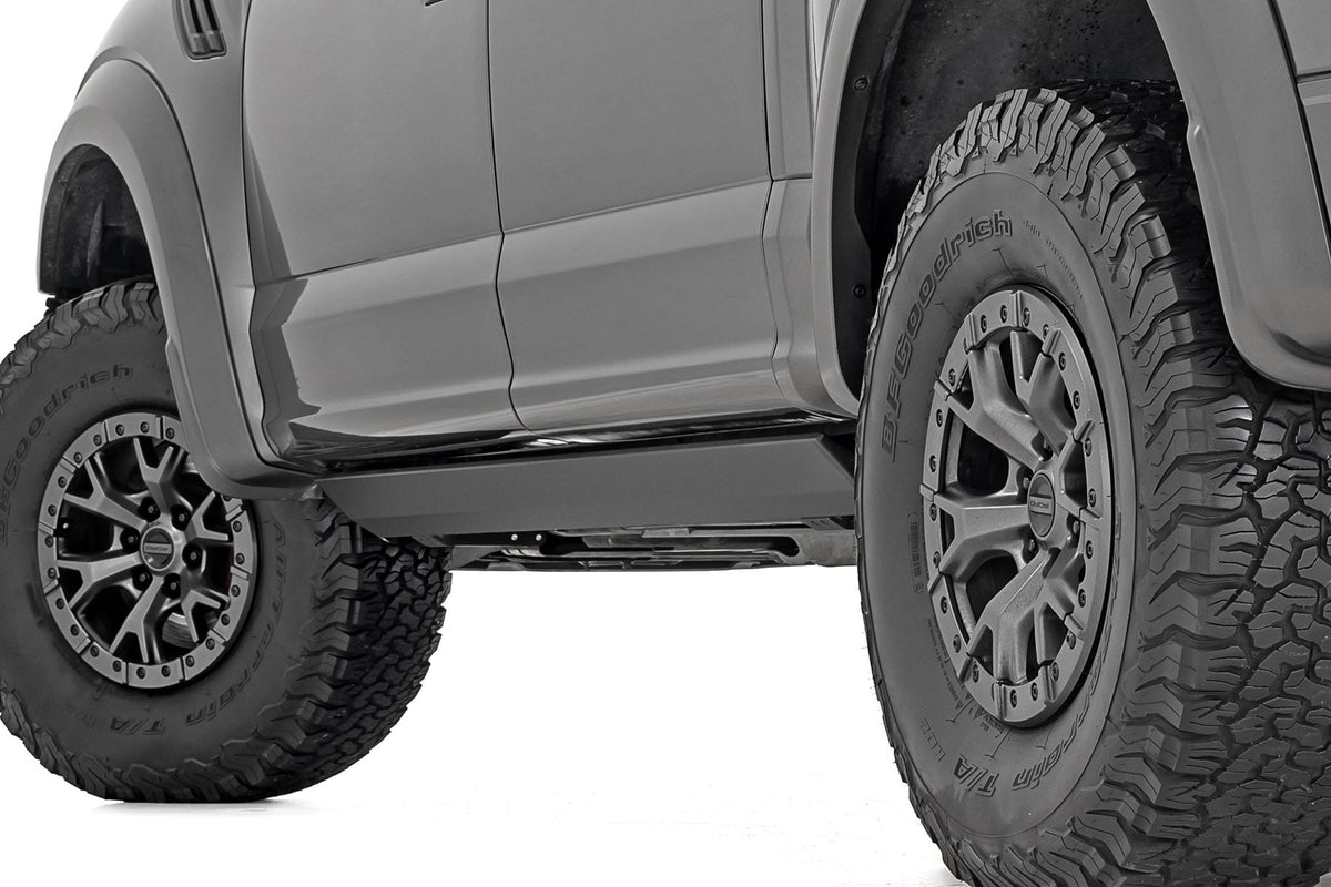 Rough Country - Power Running Boards - Dual Electric Motor - Crew Cab - Ford F-150/Lightning/F-250/F-350/Raptor (15-24) - PSR