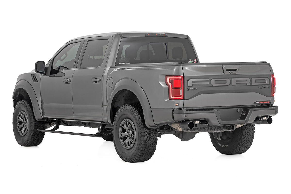 Rough Country - Power Running Boards - Dual Electric Motor - Crew Cab - Ford F-150/Lightning/F-250/F-350/Raptor (15-24) - PSR