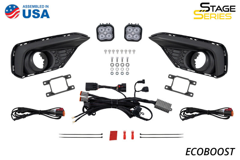 Diode Dynamics 2024 Ford Mustang GT SS3 Add-On Fog Lamp Kit Yellow Max - DD7975