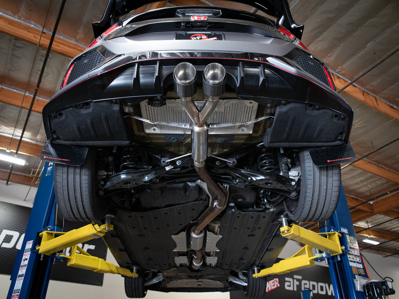 aFe Takeda 2.5in 304SS Axle-Back Exhaust System 17-19 Honda Civic Type R L4-2.0L (t) - 49-36626-C