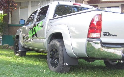 RokBlokz - Toyota Tacoma (2nd Gen) 2005-2015 Mud Flaps for Over-Sized Tires for 2005-2015 Toyota Tacoma - front view