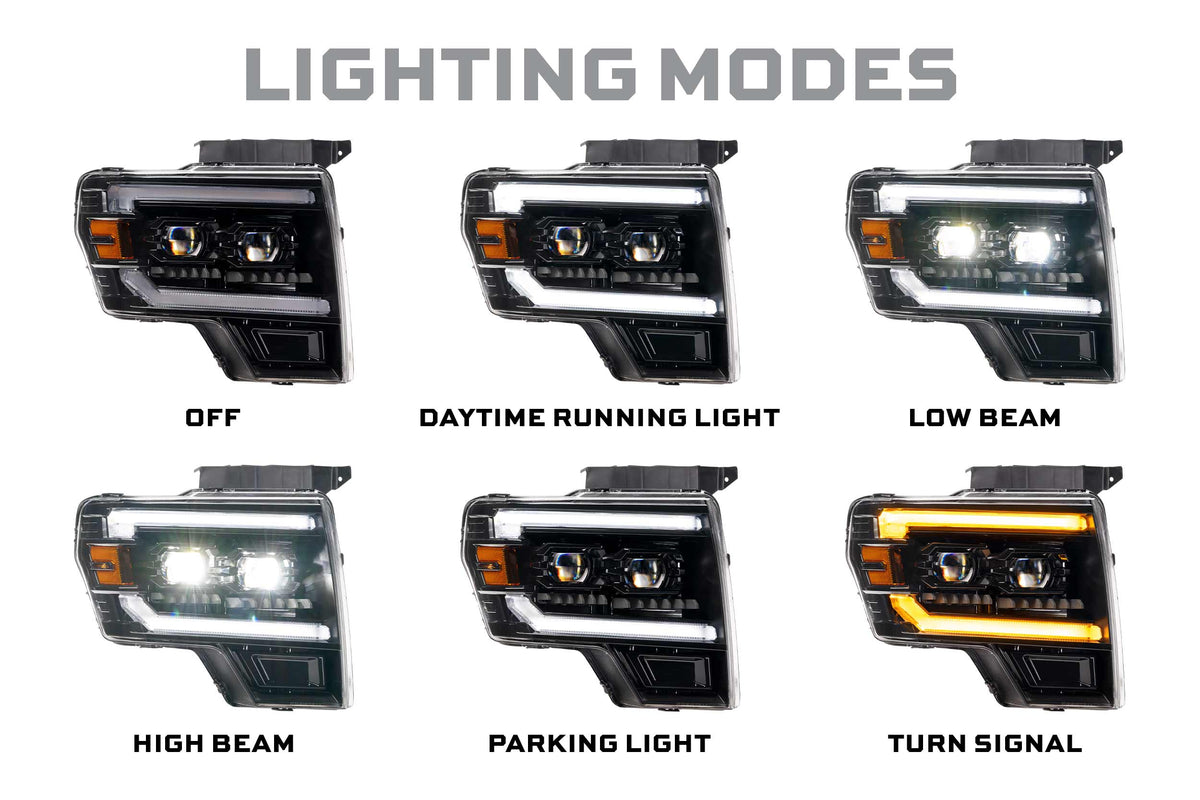 Morimoto - XB Evo Hybrid Headlights: Ford F-150 (09-14 / Set) - LF2-506Y